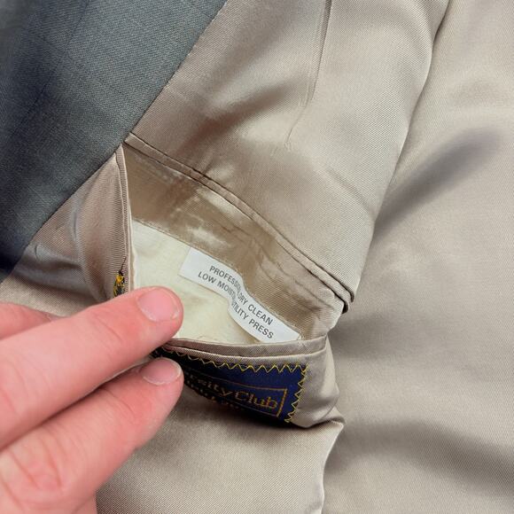 VTG Polo University Club Ralph Lauren Blazer Mens 46L Single Breasted Two Button - Picture 13 of 14